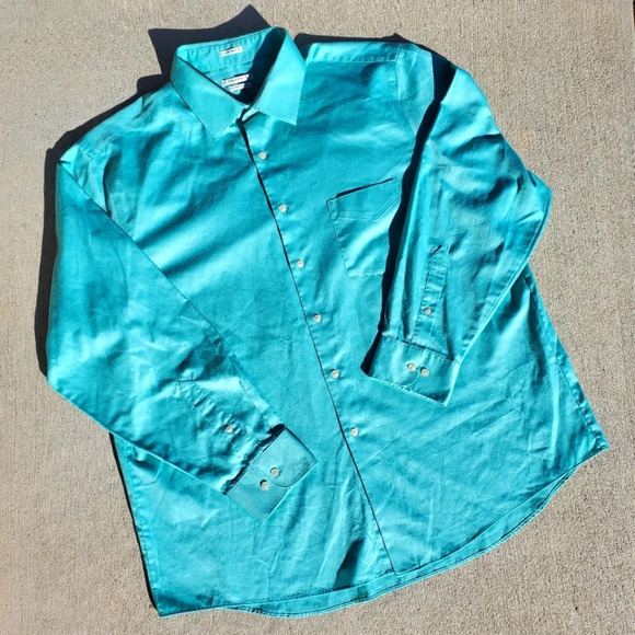 Van Heusen Men's Regular Fit Dress Shirt Size 18 34/35 - Picture 1 of 13